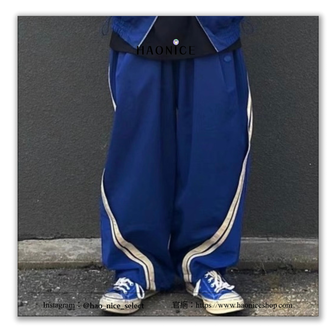 【HAO NICE 】韓國🇰🇷潮流 ADER KKK 24FW秋冬新款 KKK ader 華晨宇同款 運動風🔥寬版長褲 穿搭必備款