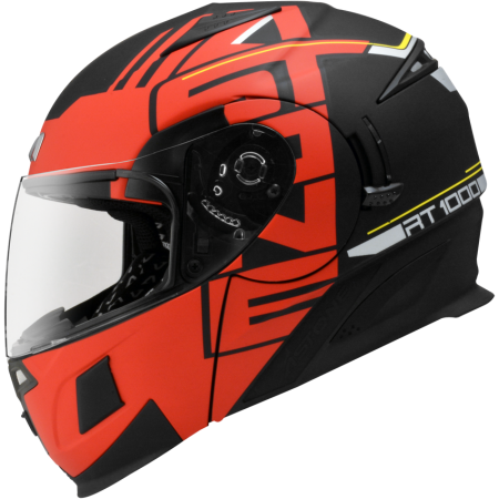 ASTONE RT1000 平光黑 AB9紅 彩繪 內墨片 全罩式帽款 可掀式