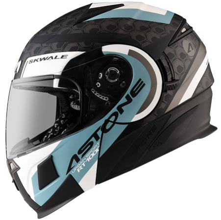 ASTONE RT1000 平黑 AB17藍 彩繪 內墨片 全罩式帽款 可掀式