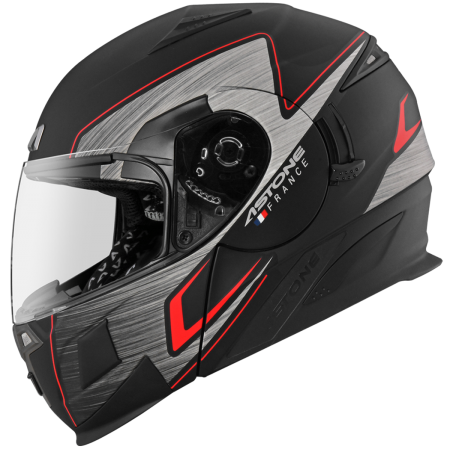 ASTONE RT1000 平光黑 AB16 紅 彩繪 內墨片 全罩式帽款 可掀式