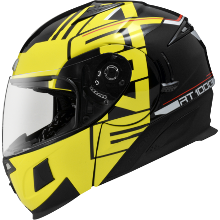 ASTONE RT1000 黑 AB9黃 彩繪 內墨片 全罩式帽款 可掀式