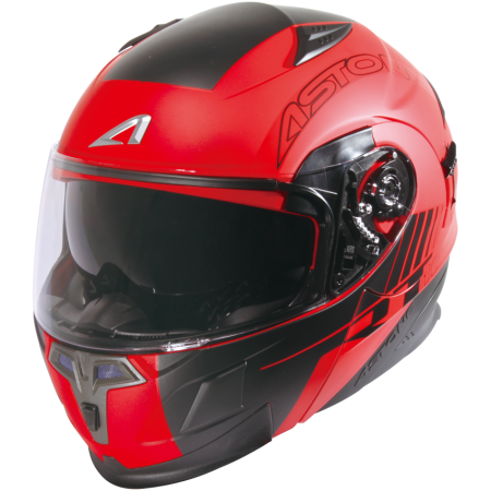 ASTONE RT1000 平光紅 AB6黑 彩繪 內墨片 全罩式帽款 可掀式