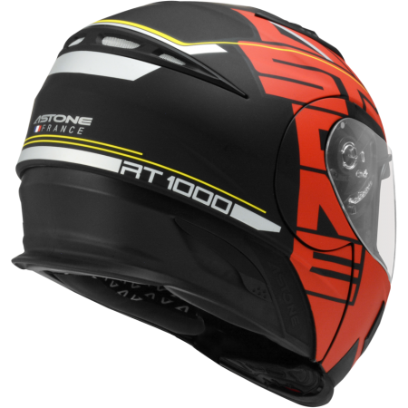 ASTONE RT1000 平光黑 AB9紅 彩繪 內墨片 全罩式帽款 可掀式