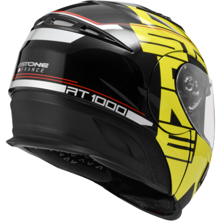 ASTONE RT1000 黑 AB9黃 彩繪 內墨片 全罩式帽款 可掀式
