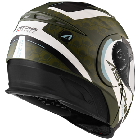 ASTONE RT1000 平墨綠 AB17白 彩繪 內墨片 全罩式帽款 可掀式