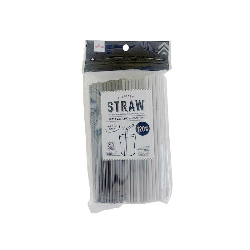 可彎曲迷你吸管/16cm 120入