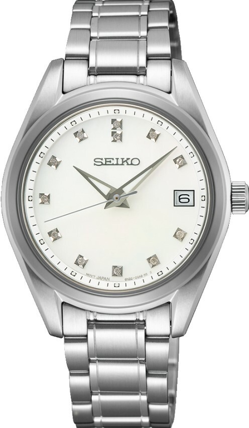 萬年鐘錶 - SEIKO  CS 系列   珍珠貝殼面盤時尚不鏽鋼女錶  SUR579P1 / 6N32-00A0S 錶徑32MM