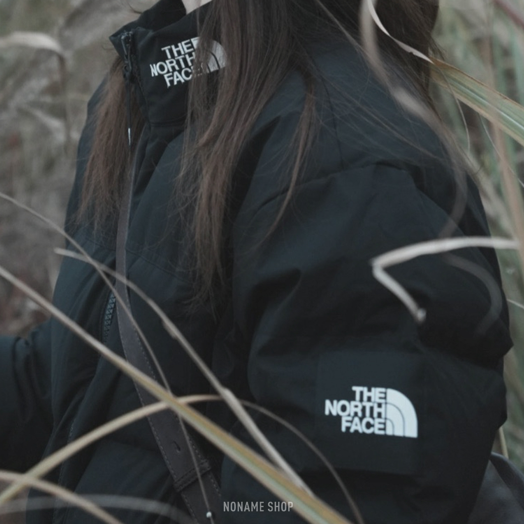 THE NORTH FACE WHITE LABEL NEO NUPTSE 韓版 白標 LOGO 刺繡 立領 羽絨外套 黑色 (男款)