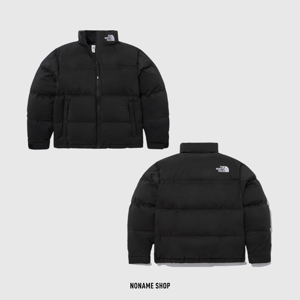 THE NORTH FACE WHITE LABEL NEO NUPTSE 韓版 白標 LOGO 刺繡 立領 羽絨外套 黑色 (男款)
