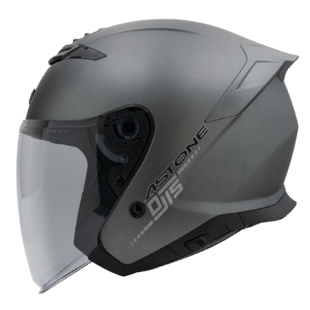 ASTONE DJ15 平黑銀 素色 內墨片 3/4帽款