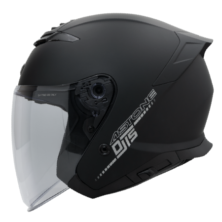 ASTONE DJ15 平光黑 素色 內墨片 3/4帽款