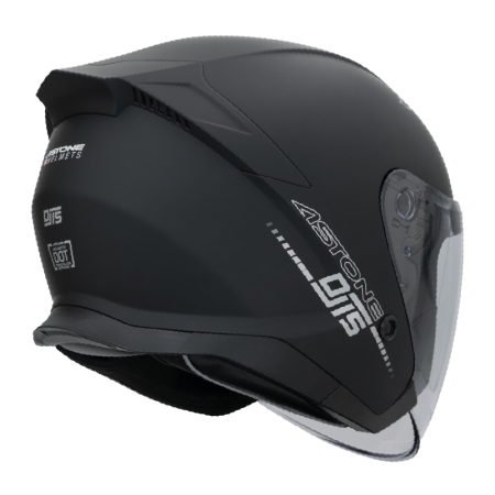 ASTONE DJ15 平光黑 素色 內墨片 3/4帽款