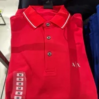 [S] ARMANI EXCHANGE SMALL LOGO POLO T-SHIRT,RED, 7VZFLE-ZJM5Z-1400 [FINAL SALE] (SAX256)