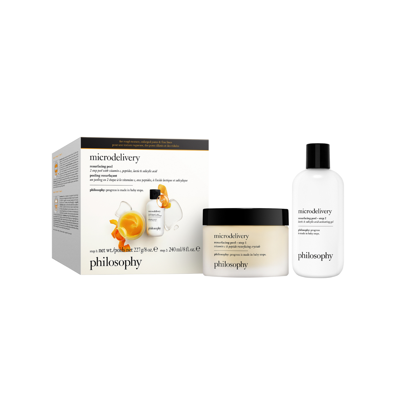 PHILOSOPHY the microdelivery  維他命c/縮氨酸家用微晶煥膚組合