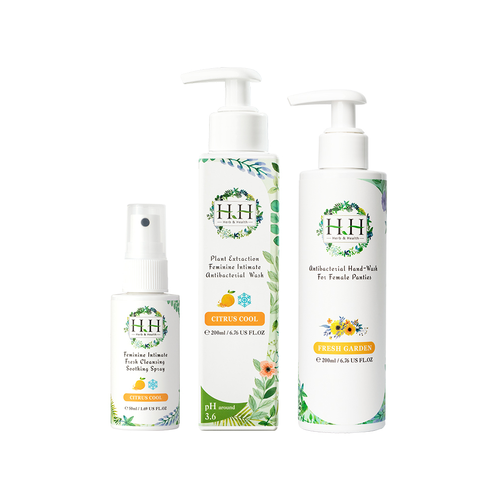 [New Combo] HH Feminine Intimate Wash 200ml + Soothing Spray 50ml + Panties Wash 200ml