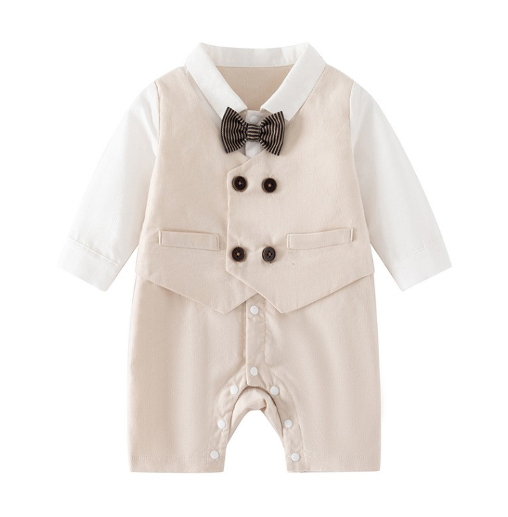 LCB01OP41BE  杏色雙排鈕紳士夾衣