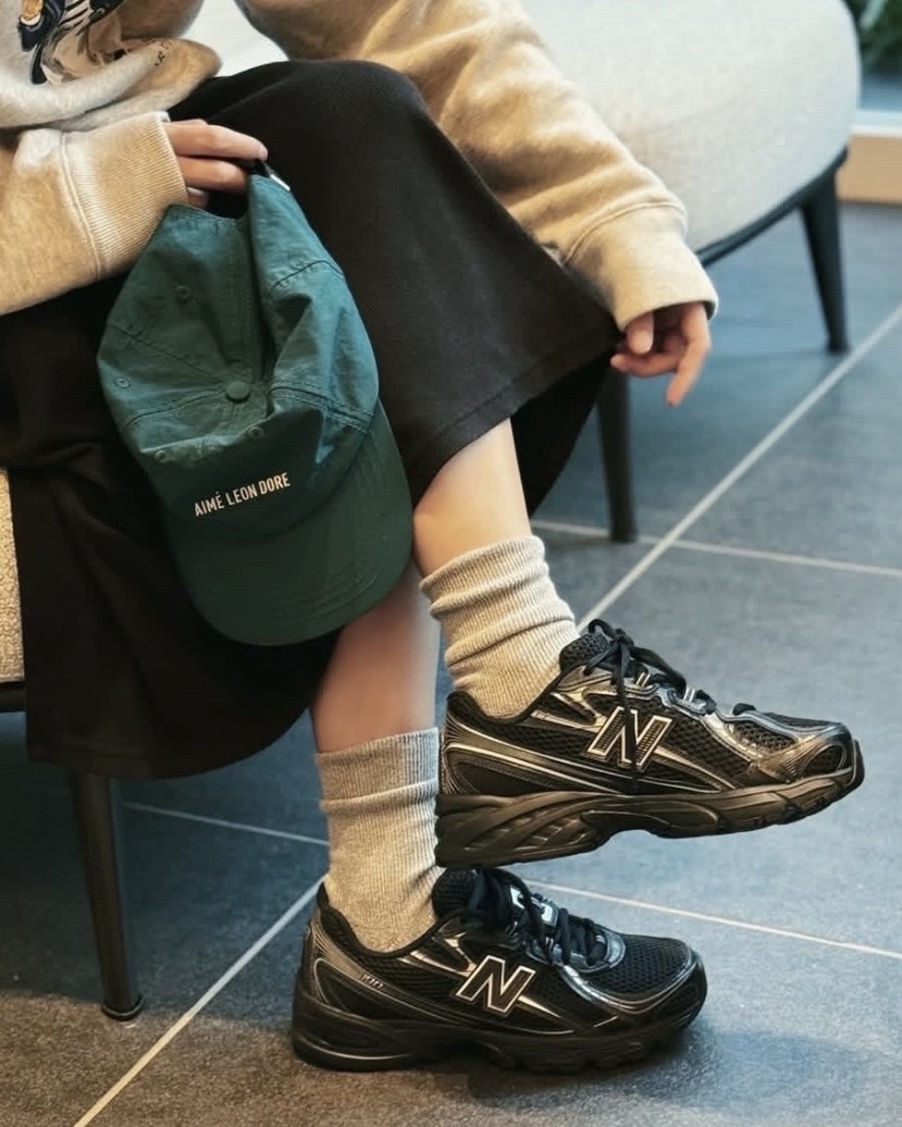 New Balance 740 復古 慢跑鞋 D楦 黑銀