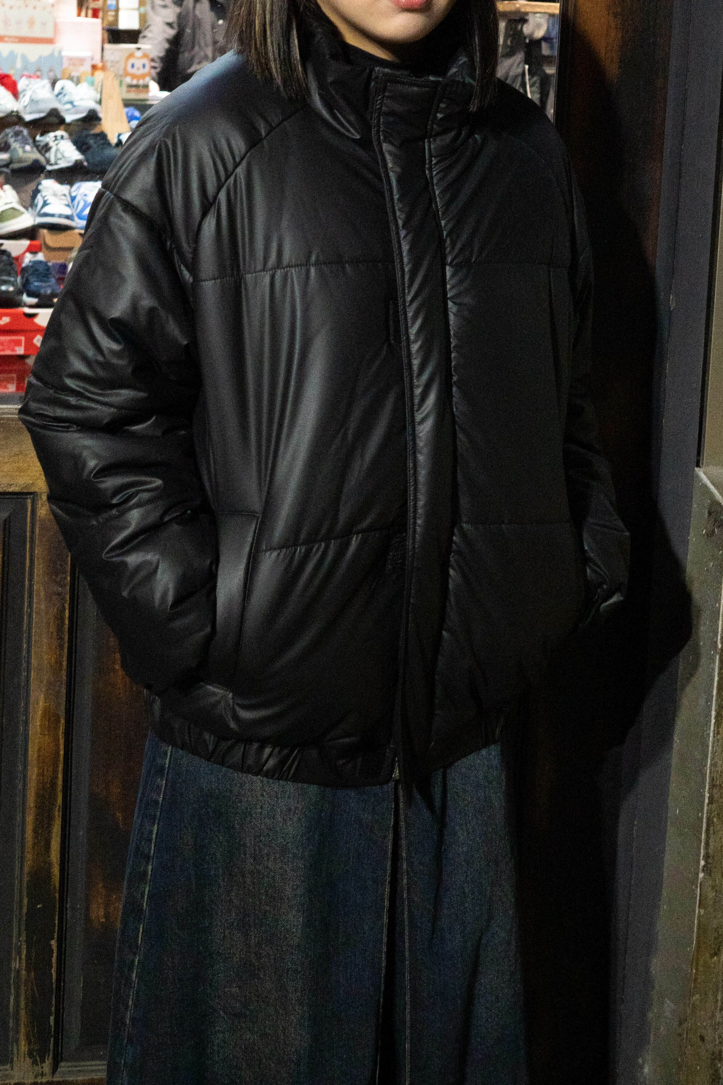 z3516 皮革羽絨外套 zoewatson