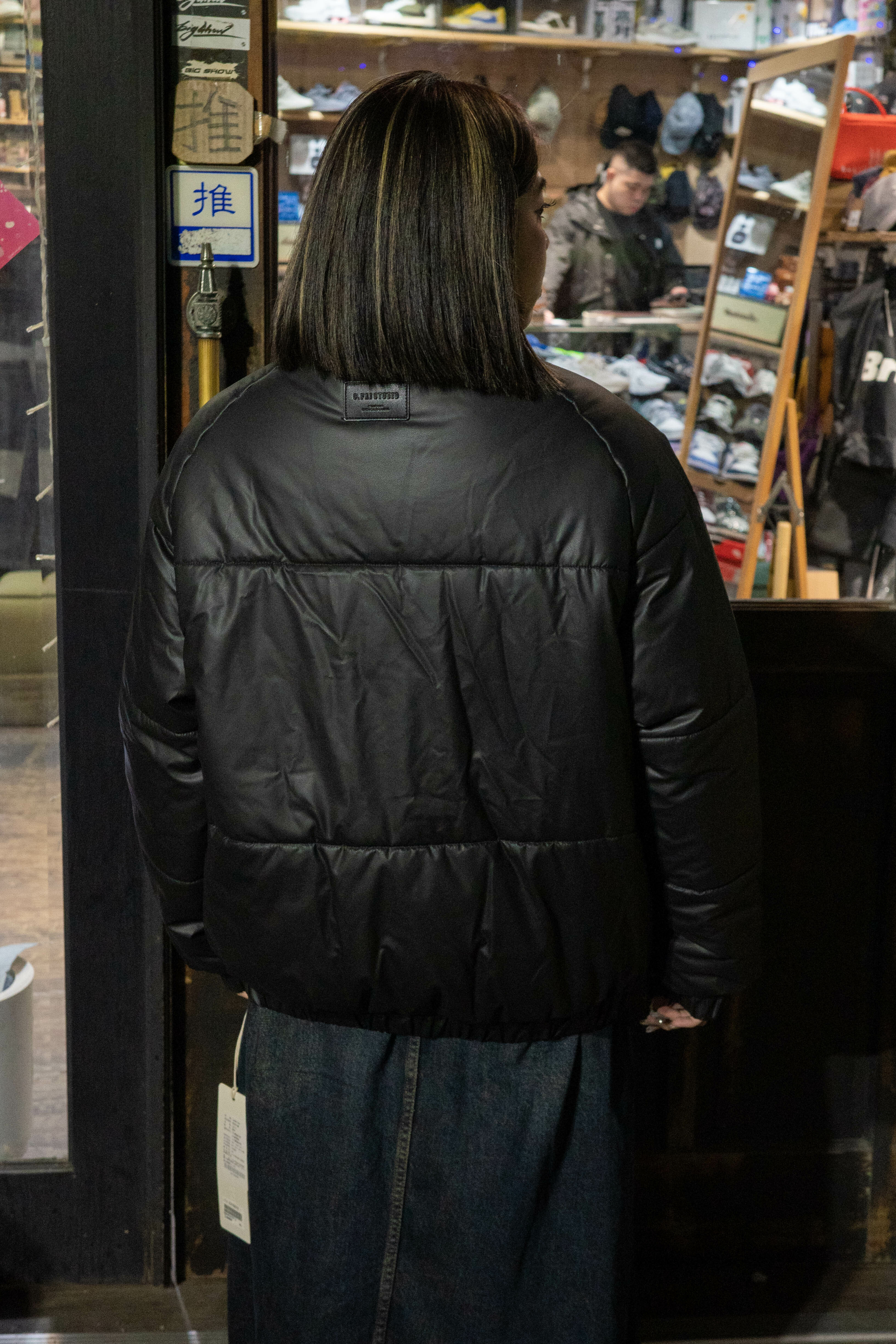 z3516 皮革羽絨外套 zoewatson