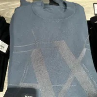 [S] ARMANI EXCHANGE CREW NECK JUMPER WITH EMBROIDERED LOGO,MINT, 6RZM5A-ZMU7Z-1988 [FINAL SALE] (SAX261)