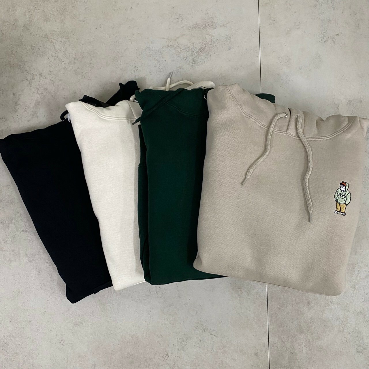 Ben davis 金門大橋小人物猿人 logo 內刷毛 帽T 24780061