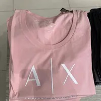 [S] ARMANI EXCHANGE REGULAR FIT LONG SLEEVE T-SHIRT,PINK STOP, 8NYTDG-YJ16Z-7415 [FINAL SALE] (SAX264)