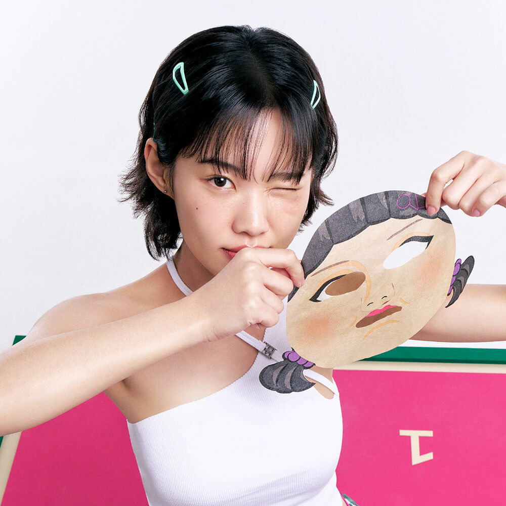 BringGreen x 魷魚遊戲2聯名 茶樹積雪草袪痘修護面膜 Tea Tree CICA & Young Hee Fresh Mask 20g*(英熙5片+經典5片)