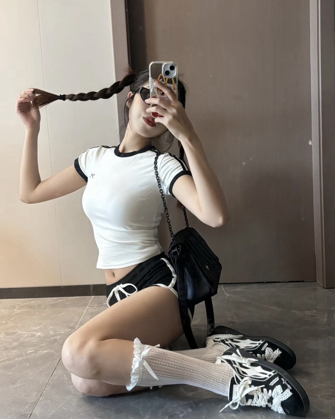 <明星同款🤍>Killwinner 德訓鞋 平替 麂皮 珍珠 質感黑