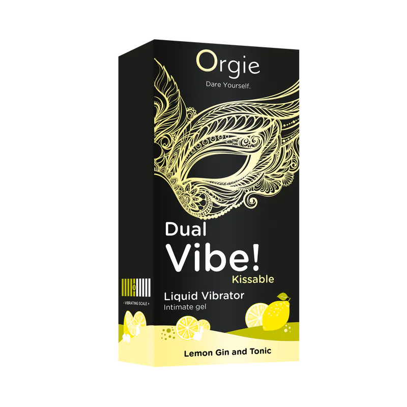 Orgie - Dual Vibe! Kissable Liquid Vibrator Stimulating Gel - Lemon Gin and Tonic 15ml