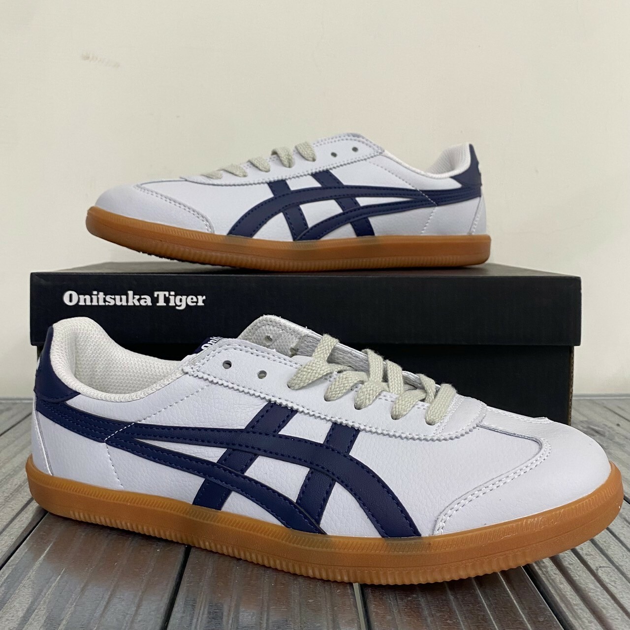 鬼塚虎 Onitsuka Tiger Tokuten 藍紋米白 焦糖底 1183B938-020