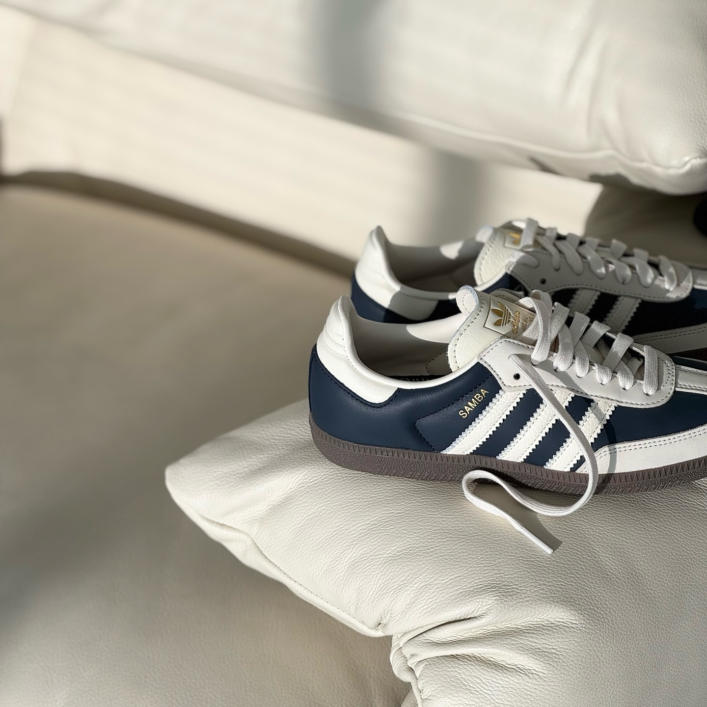 Adidas Originals Samba OG 奶油藏青 海軍藍 奶油白 焦糖 復古鞋  IG1968