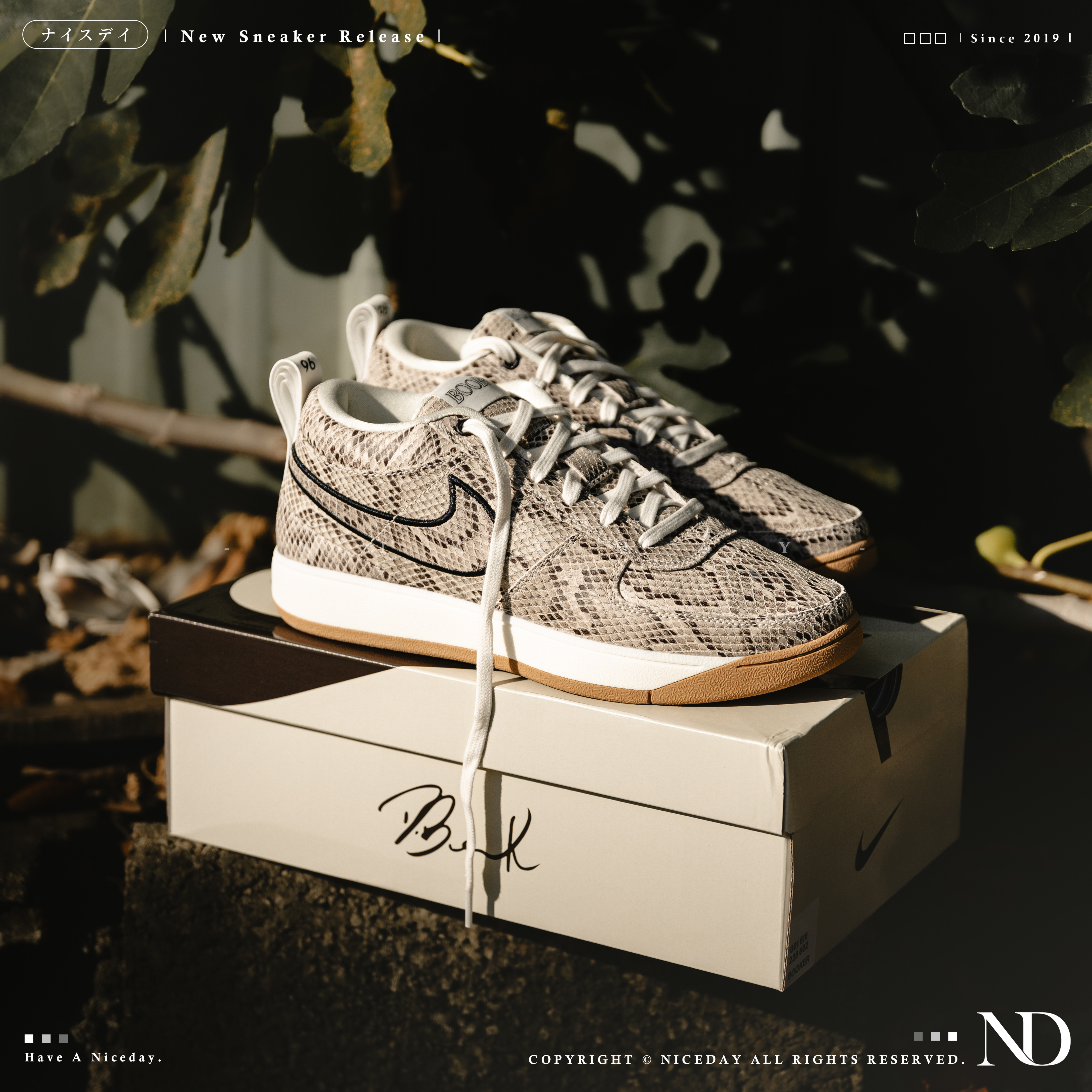 NICEDAY 現貨 Nike Book 1 EP 蛇紋鱗片 籃球鞋 實戰 男款 HJ5353-100