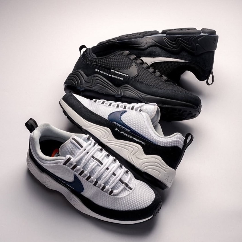 Nike Air Zoom Spiridon Fragment Design 閃電 藤原浩 氣墊 休閒鞋 白/黑 HF5455100/HF5455001