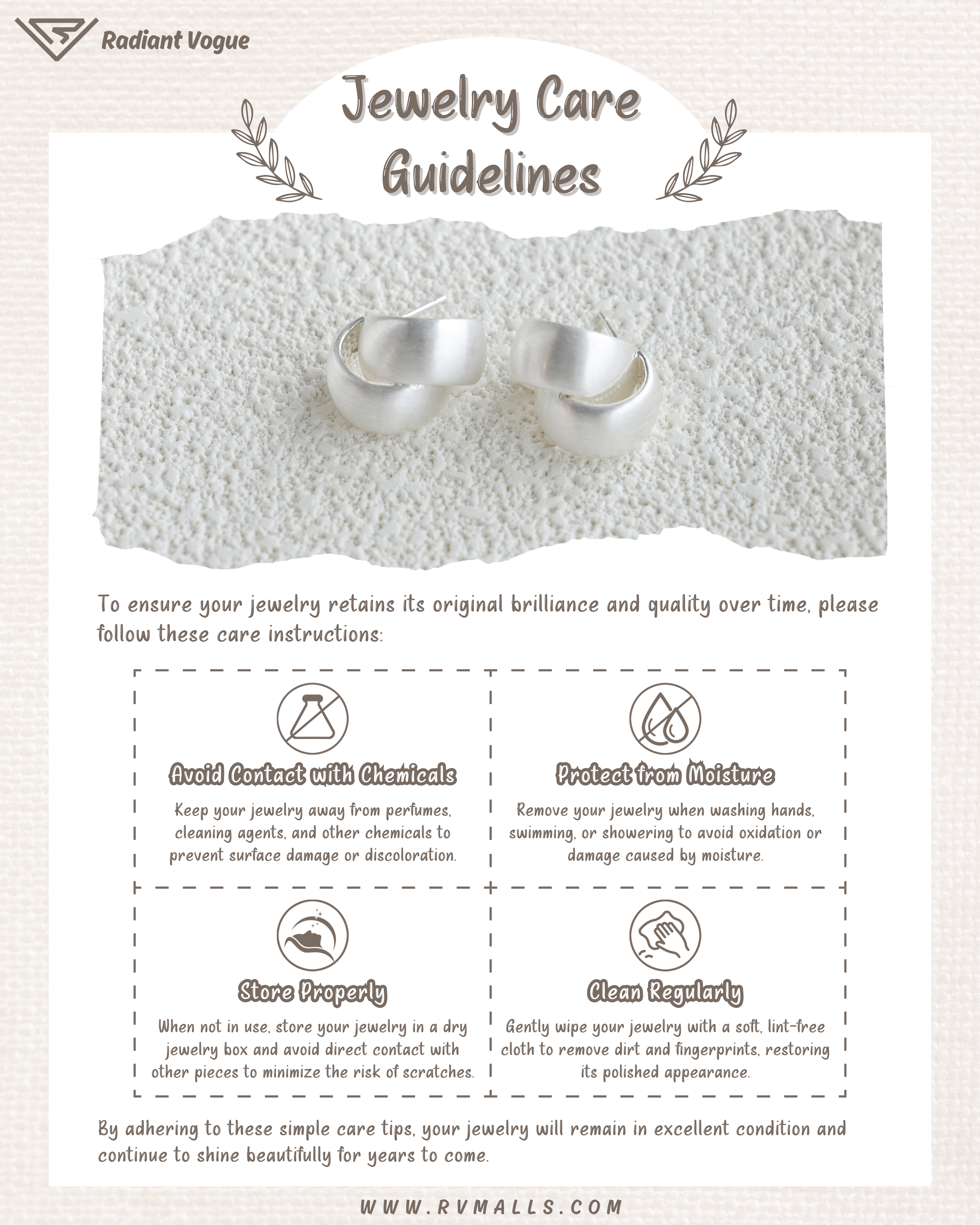 避免化學物質與濕氣損害, 輕鬆維持銀色耳環的低調奢華與耐用質感。