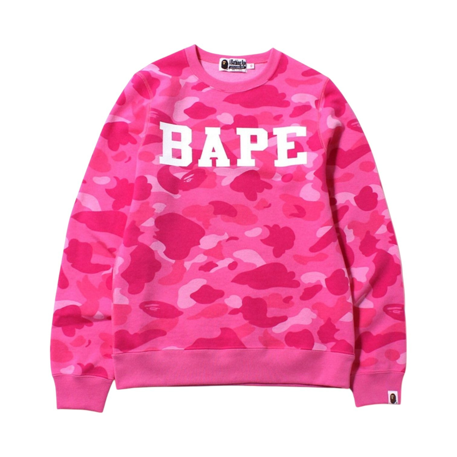 2018AW A BATHING APE BAPE COLOR CAMO BAPE CREWNECK 迷彩 字體 LOGO 女版 大學T 現貨
