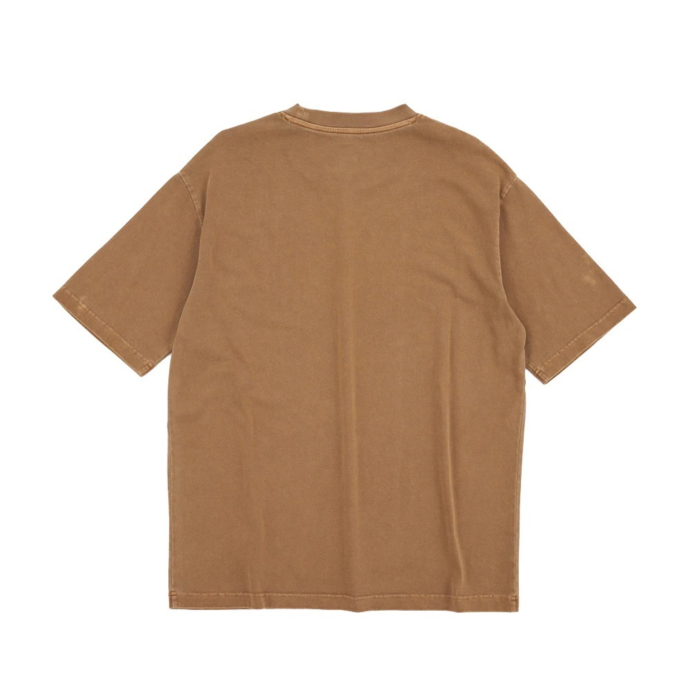 NCAA 短T 卡其 哈佛 水洗 刺繡LOGO 寬版 短袖 中性 7325101152