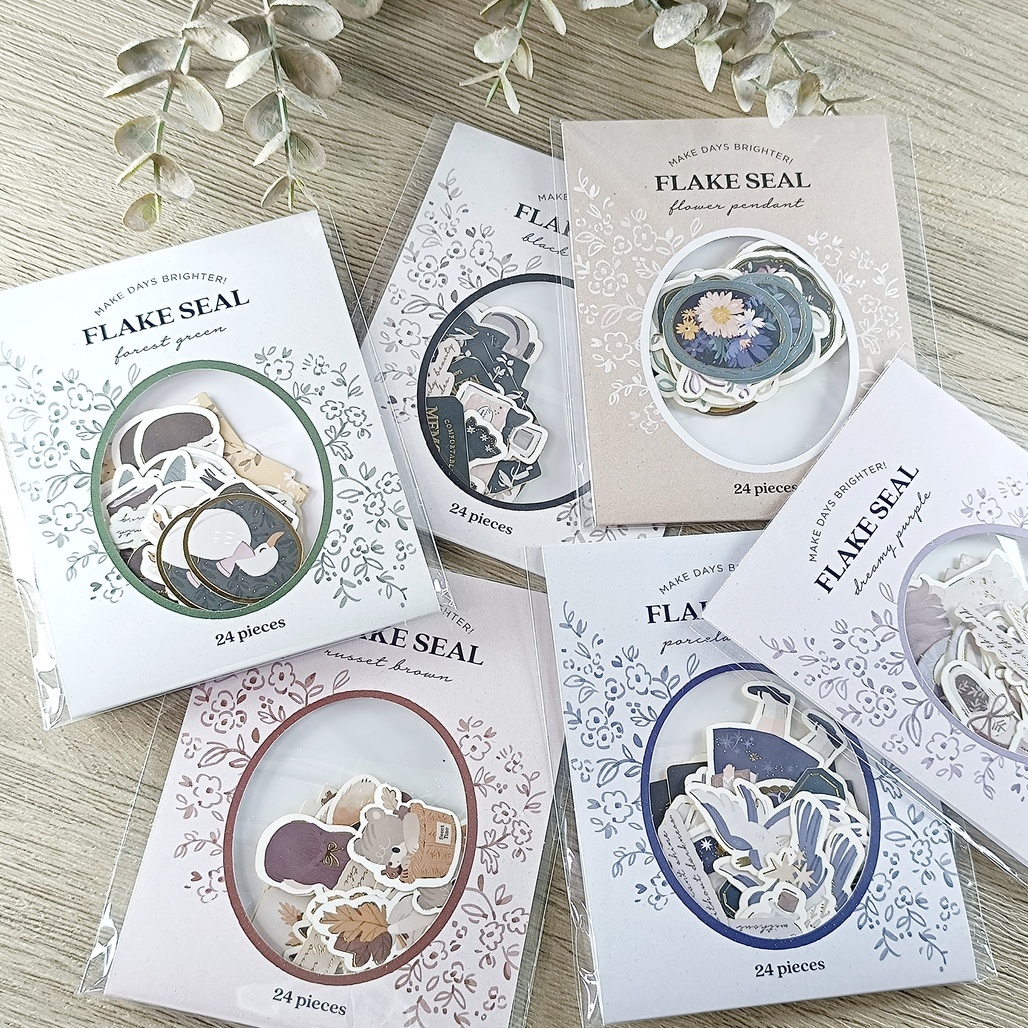 wwiinngg．燙金裝飾貼紙包 共六款