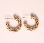 1WK0708-470 [WAEKURA] Earrings Line Gold  (A-LX-E)