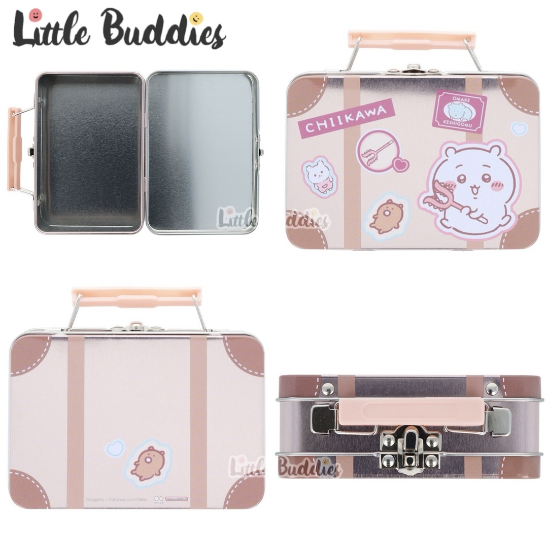 日本 chiikawa 吉伊卡哇 旅行箱款鐵盒連信紙套裝