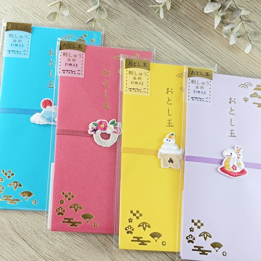 日本MIDORI．刺繡御年玉袋(1入) 紅包袋 共四款