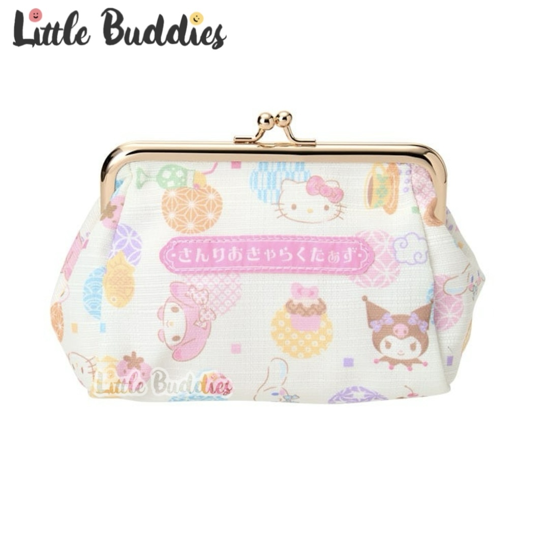 日本 Sanrio 淡色和風系列 - 口金包