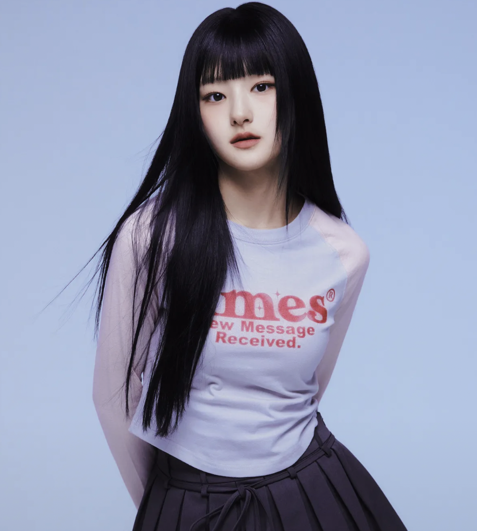 AMES ROUND HEM RAGLAN LS TEE GREY