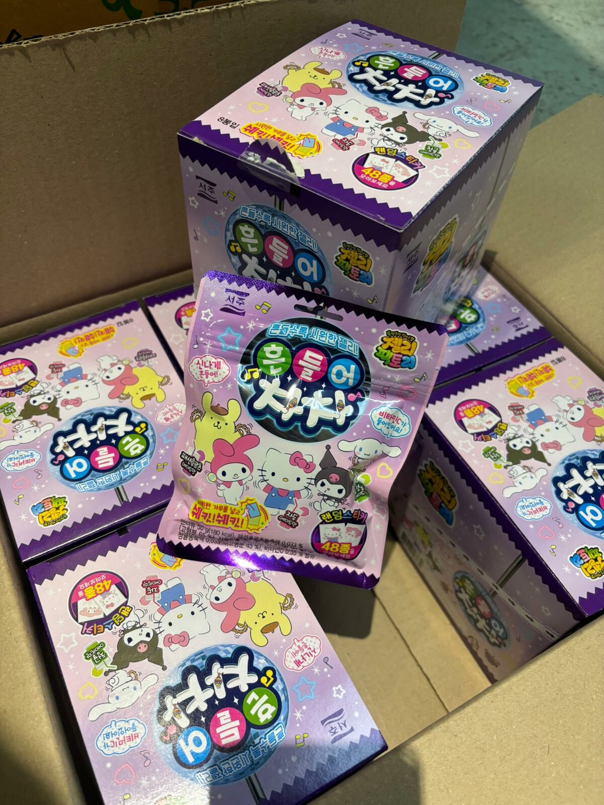 韓國SEOJU Sanrio搖搖果汁啫喱糖(附酸酸粉&貼紙)