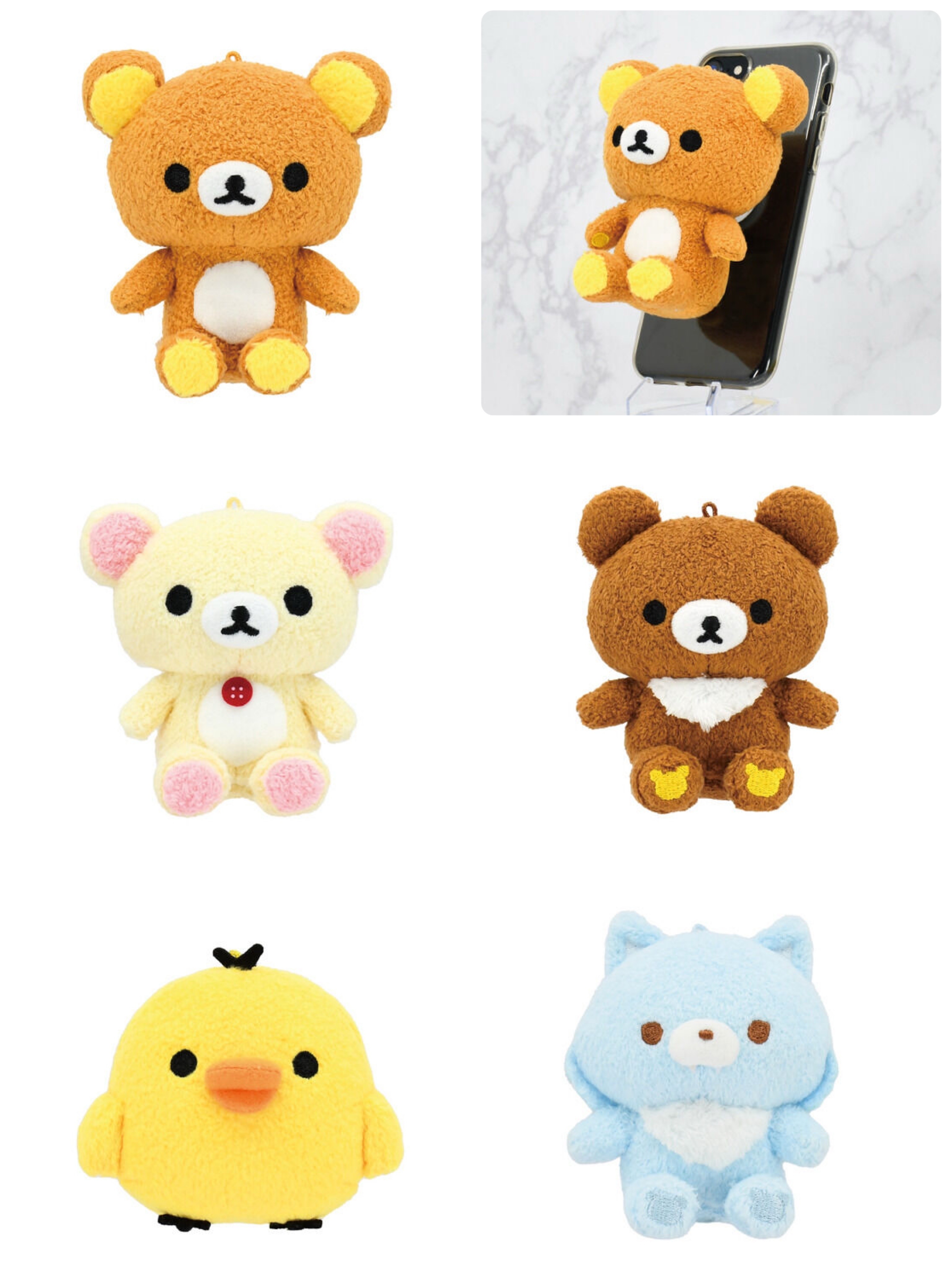 223671/223672/223673/223674/223675 Pbandai 預訂2025/2月 PlayCharm　リラックマ/コリラックマ/チャイロイコグマ/キイロイトリ/アオイコオオカミ（ふわふわ）