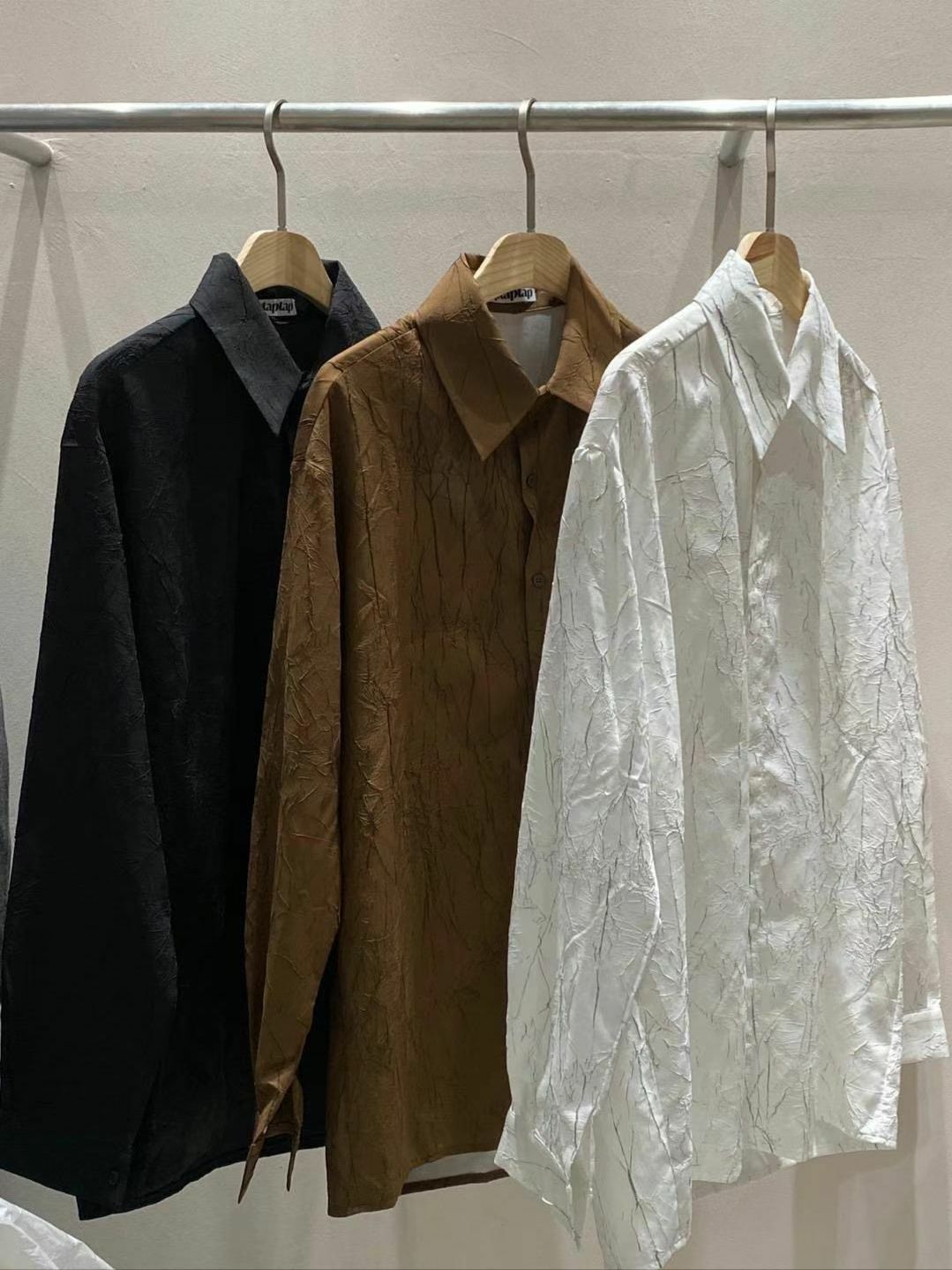 裂紋長袖恤衫 taptaptap-067S