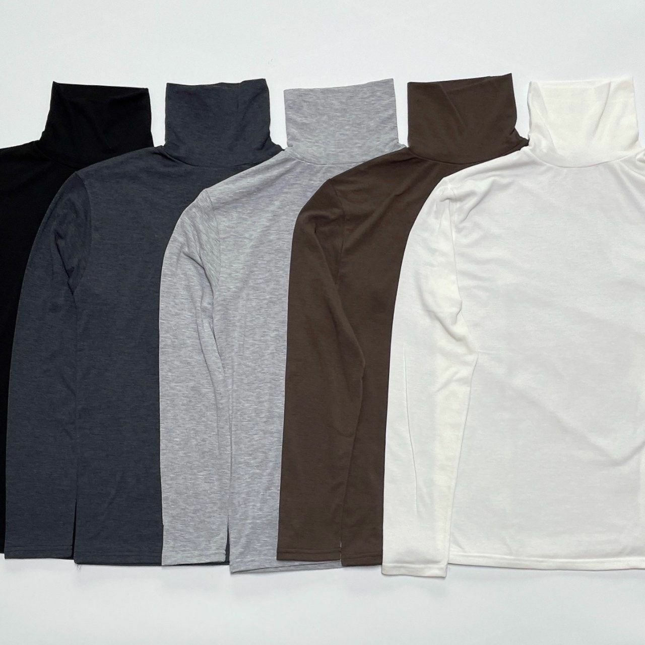 淨色樽領長袖衫 GAMBLE-048T