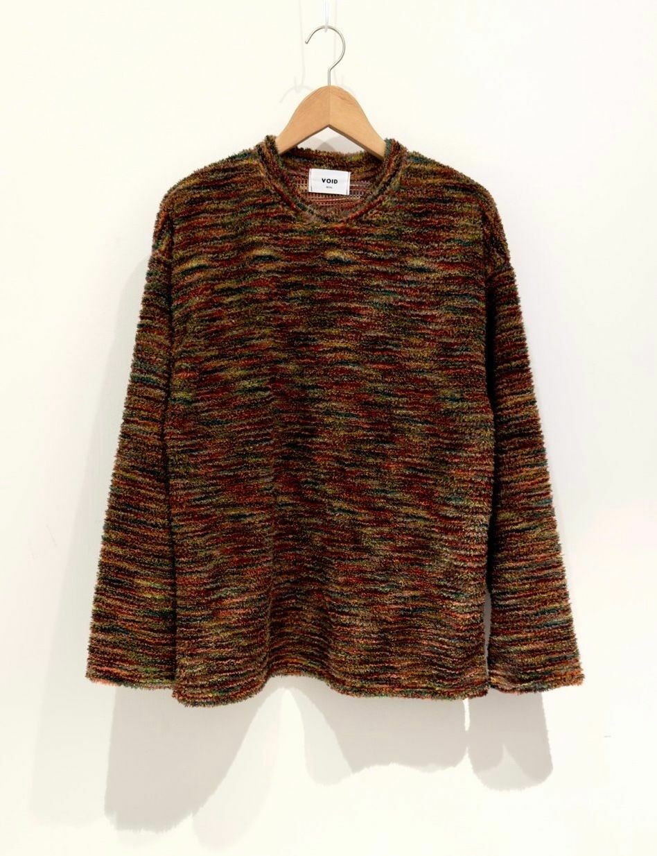 圓領混色針織衫 VOID-079T