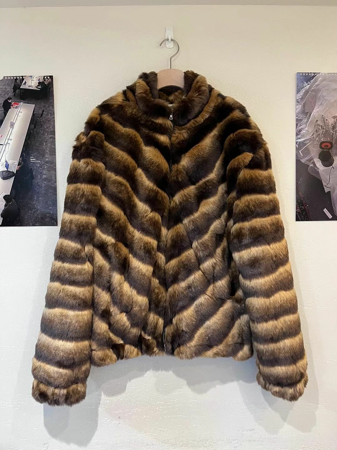 企領V紋拉鍊毛毛褸 GARMENTS-018JK