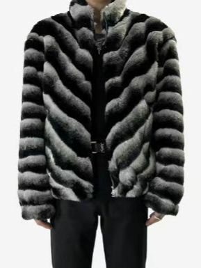 企領V紋拉鍊毛毛褸 GARMENTS-018JK