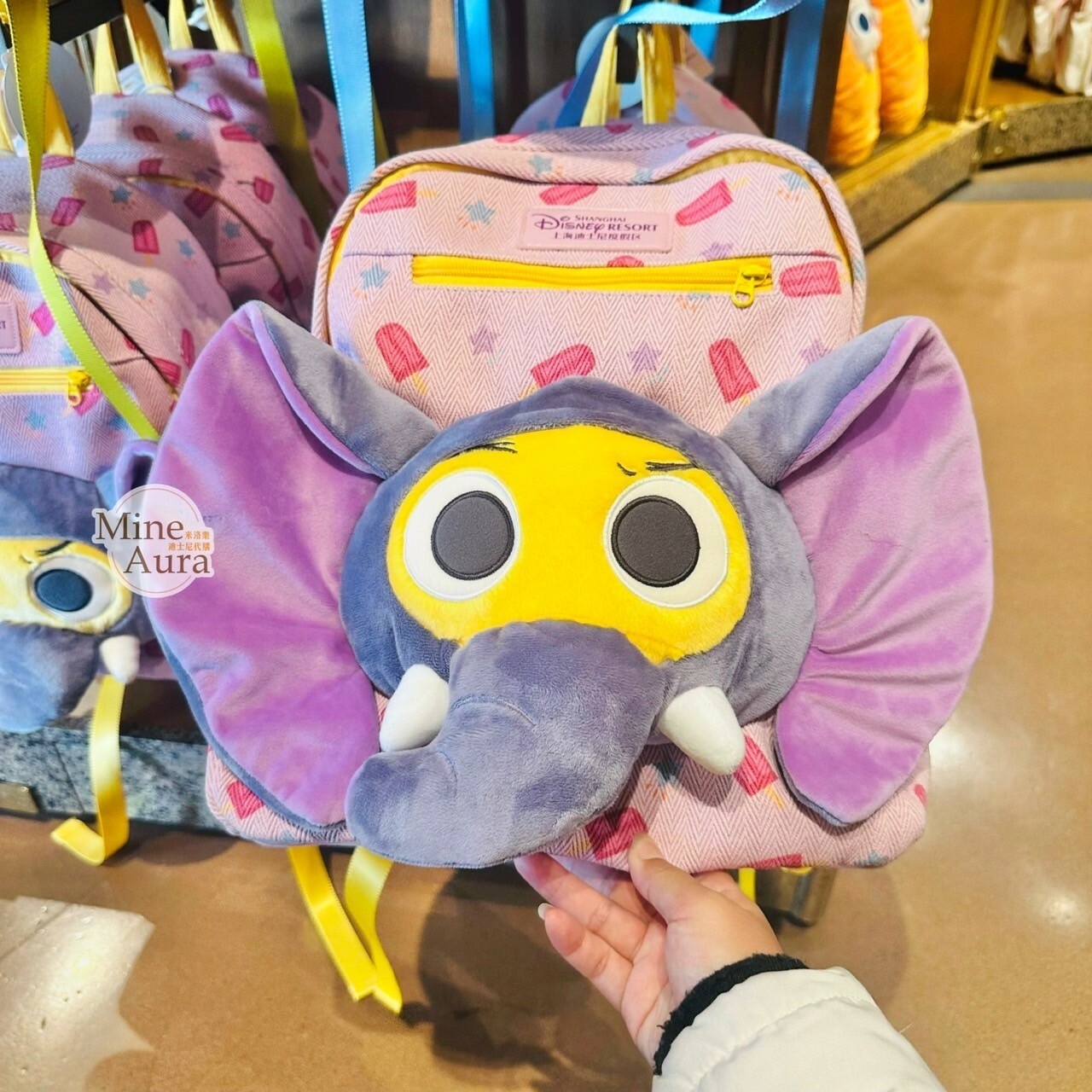 飛仔 Finnick 大象裝扮 絨毛大頭 造型 後背包 動物方城市 Zootopia -上海迪士尼樂園